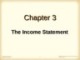 Lecture Managerial Accounting for the hospitality industry: Chapter 3 - Dopson, Hayes