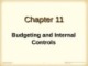 Lecture Managerial Accounting for the hospitality industry: Chapter 11 - Dopson, Hayes